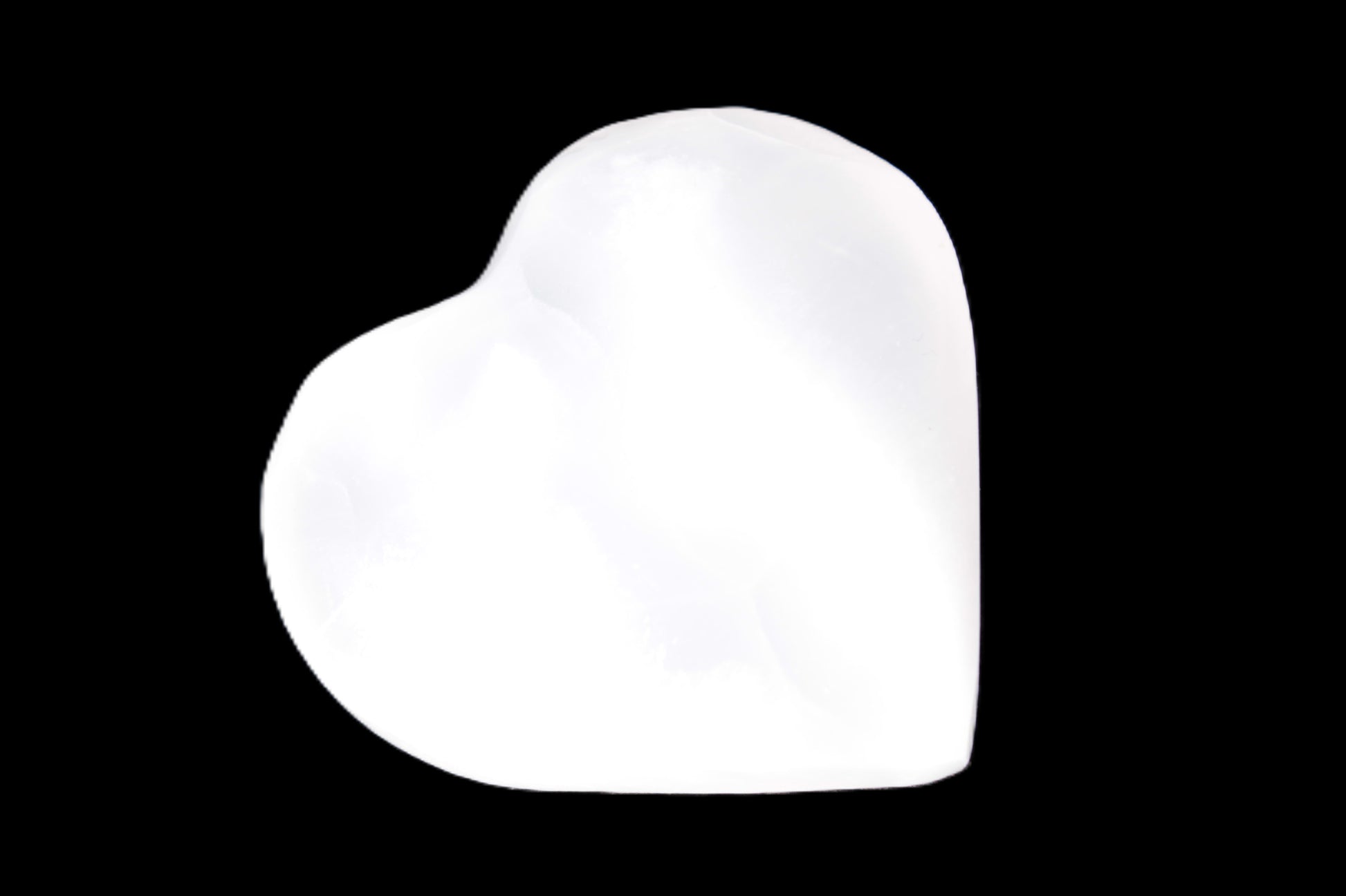 Mangano Calcite heart 38-44mm 36-39g Rocks and Things