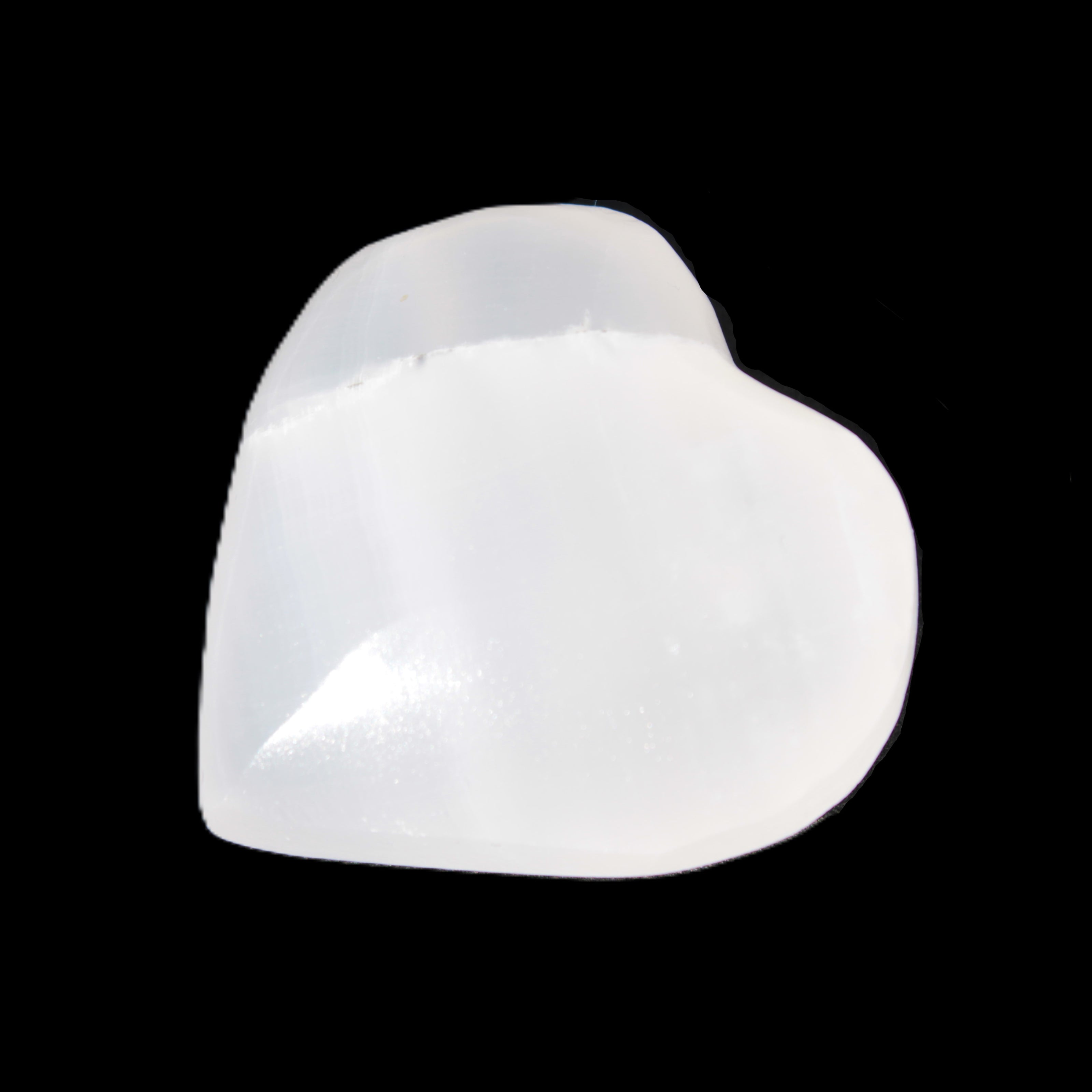 Mangano Calcite heart 38-44mm 36-39g in sunlight - Rocks and Things Store