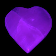 Pink Mangano Calcite hand-carved heart 41-44mm  44-49g Rocks and Things