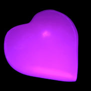 Pink Mangano Calcite hand-carved heart 41-44mm  44-49g Rocks and Things