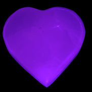 Pink Mangano Calcite hand-carved heart 41-44mm  44-49g Rocks and Things