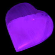 Pink Mangano Calcite hand-carved heart 41-44mm  44-49g Rocks and Things