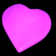 Pink Mangano Calcite hand-carved heart 41-44mm  44-49g Rocks and Things