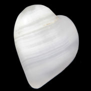 Pink Mangano Calcite heart 38-41mm  42-44g in sunlight - Rocks and Things Store