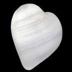 Pink Mangano Calcite heart 38-41mm  42-44g in sunlight - Rocks and Things Store
