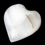 Pink Mangano Calcite heart 38-41mm  42-44g in sunlight - Rocks and Things Store