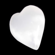 Pink Mangano Calcite heart 38-41mm  42-44g in sunlight - Rocks and Things Store