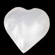 Pink Mangano Calcite heart 38-41mm  42-44g in sunlight - Rocks and Things Store