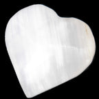 Pink Mangano Calcite heart 38-41mm  42-44g in sunlight - Rocks and Things Store