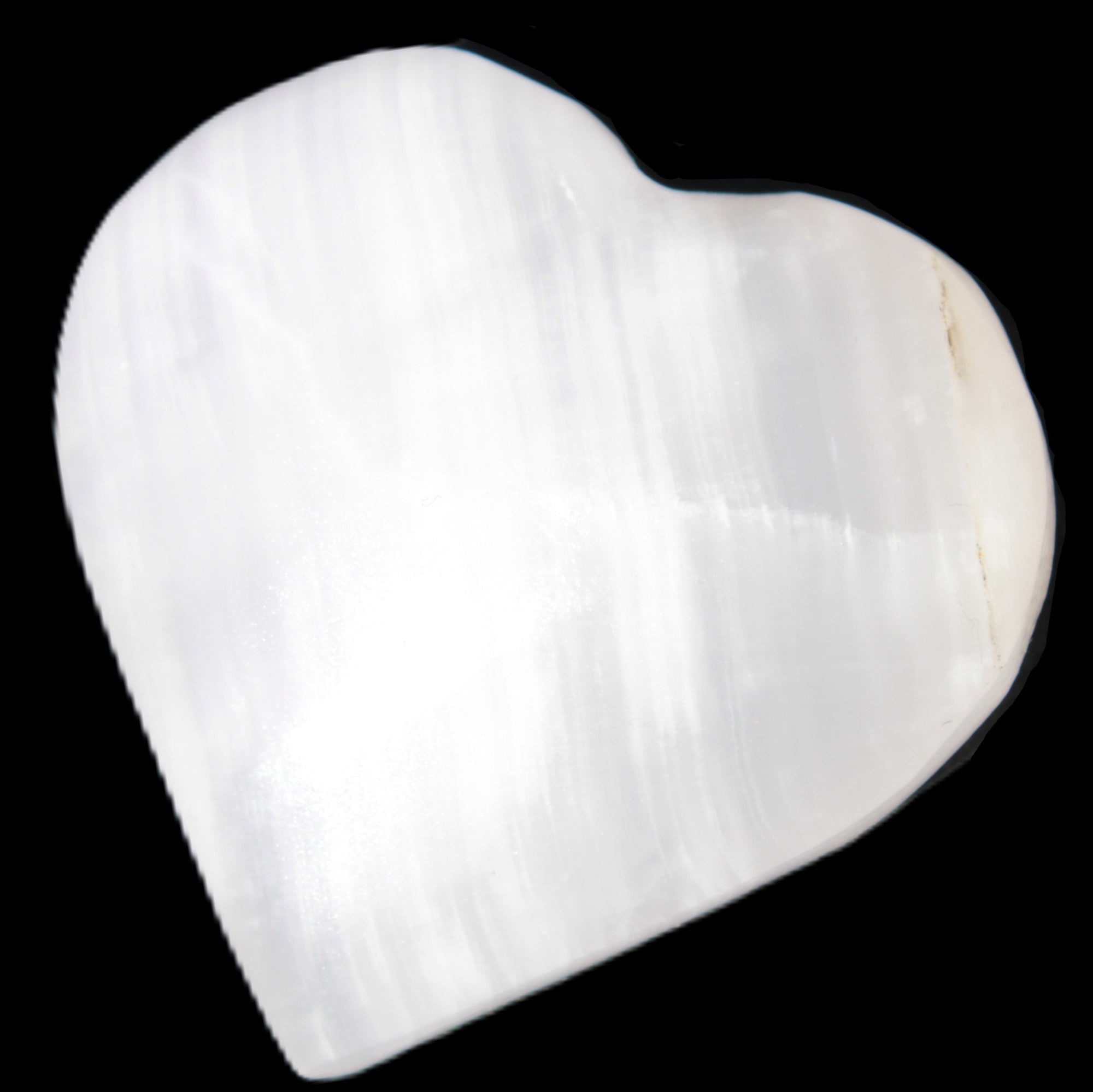 Pink Mangano Calcite heart 38-41mm  42-44g in sunlight - Rocks and Things Store