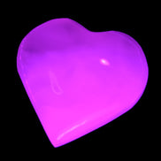 Mangano Calcite heart 35mm - 41mm 33-40g Rocks and Things