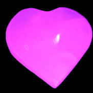 Mangano Calcite heart 35mm - 41mm 33-40g Rocks and Things