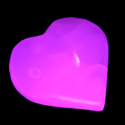 Mangano Calcite heart 35mm - 41mm 33-40g Rocks and Things