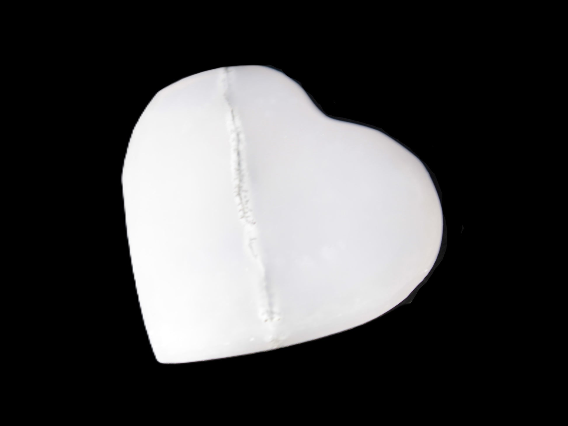 Mangano Calcite hand-carved heart 35-41mm 33-40g Rocks and Things