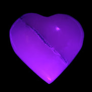 Mangano Calcite hand-carved heart 35-41mm 33-40g Rocks and Things