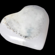 Mangano Calcite hand-carved heart 35-41mm 33-40g Rocks and Things