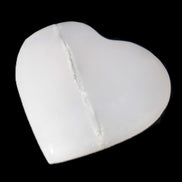 Mangano Calcite hand-carved heart 35-41mm 33-40g Rocks and Things