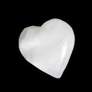 Mangano Calcite heart 35mm - 41mm 33-40g Rocks and Things