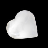 Mangano Calcite heart 35mm - 41mm 33-40g Rocks and Things