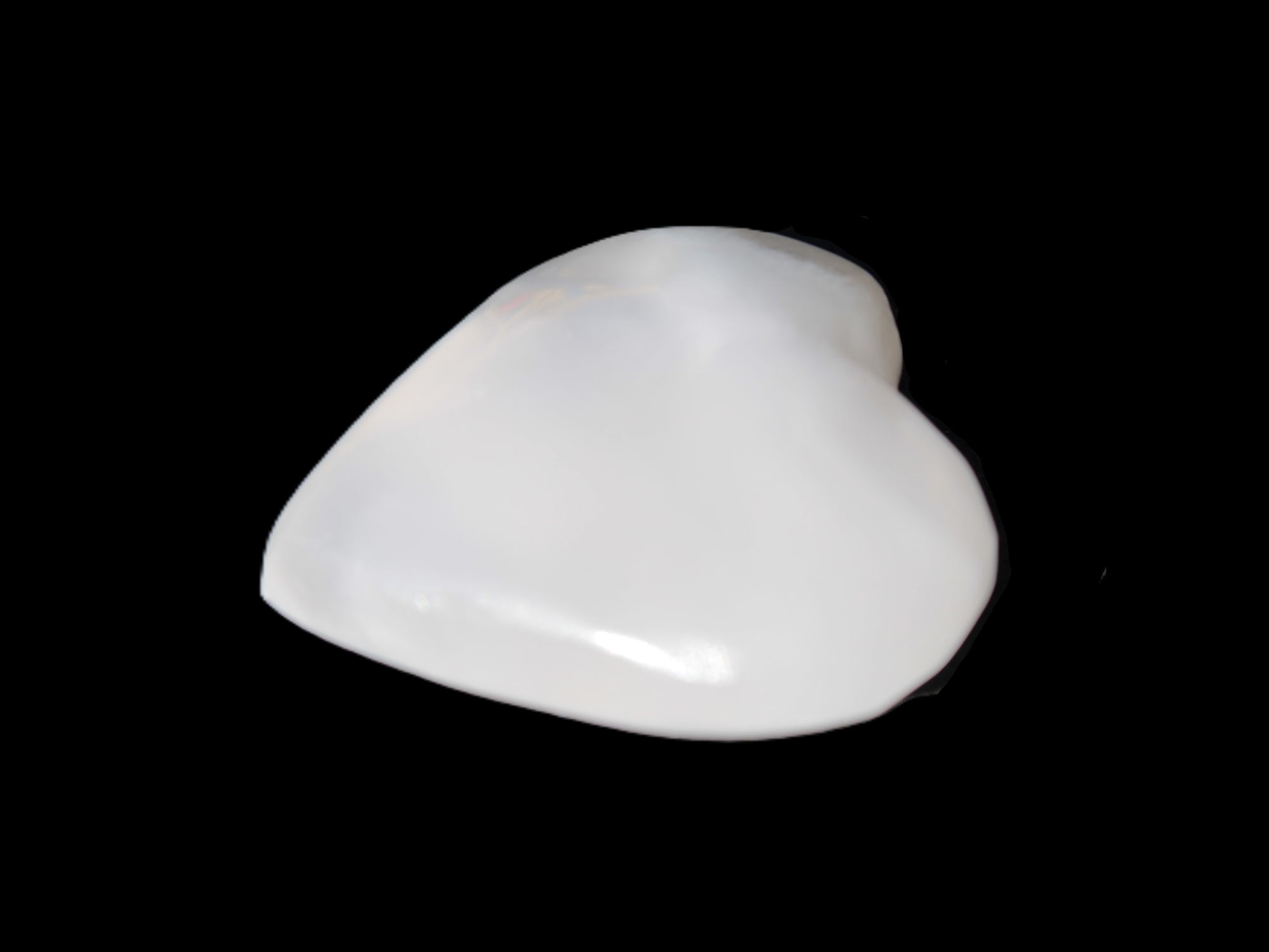 Mangano Calcite heart 35mm - 41mm 33-40g Rocks and Things