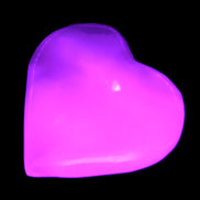 Mangano Calcite heart 35mm - 41mm 33-40g Rocks and Things