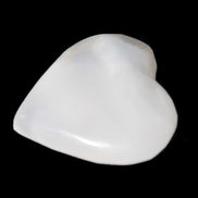 Mangano Calcite heart 35mm - 41mm 33-40g Rocks and Things