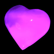 Mangano Calcite heart 35mm - 41mm 33-40g Rocks and Things