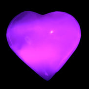 Mangano Calcite heart 35mm - 41mm 33-40g Rocks and Things