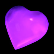 Mangano Calcite heart 35mm - 41mm 33-40g Rocks and Things