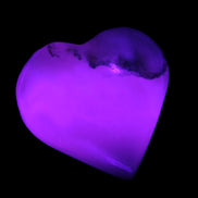 Mangano Calcite heart 35mm - 41mm 33-40g Rocks and Things