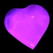 Mangano Calcite heart 35mm - 41mm 33-40g Rocks and Things