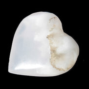 Mangano Calcite heart 35mm - 41mm 33-40g Rocks and Things