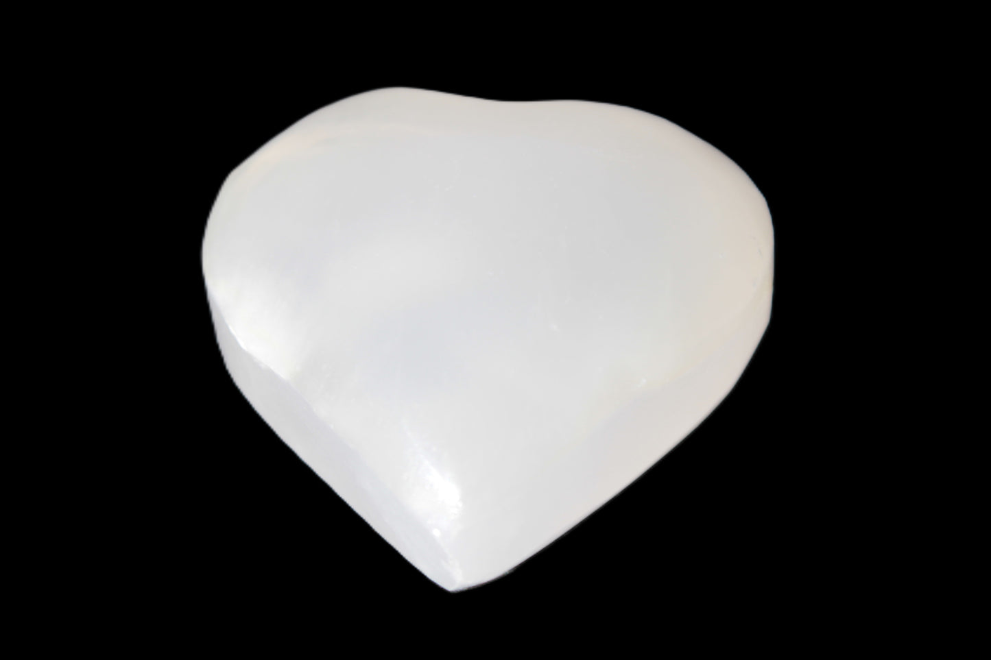 Mangano Calcite heart 35mm - 41mm 33-40g Rocks and Things