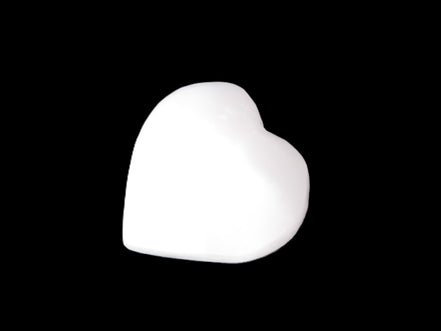 Mangano Calcite heart 35mm - 41mm 33-40g Rocks and Things