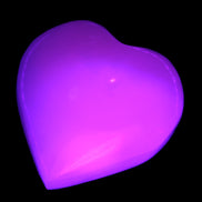 Mangano Calcite heart 35mm - 41mm 33-40g Rocks and Things