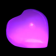 Mangano Calcite heart 35mm - 41mm 33-40g Rocks and Things