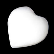 Mangano Calcite heart 35mm - 41mm 33-40g Rocks and Things