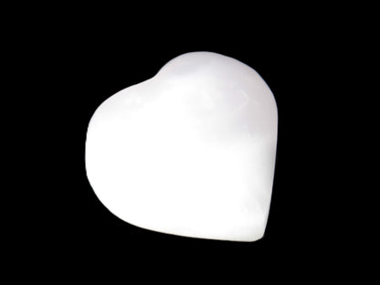 Mangano Calcite heart 35mm - 41mm 33-40g Rocks and Things