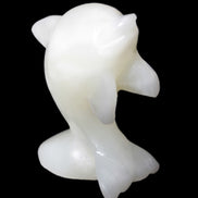 Soft-green Afghan Jade hand-carved Leaping Dolphin 395.5g Rocks and Things