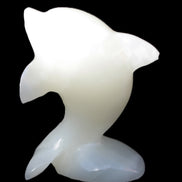 Soft-green Afghan Jade hand-carved Leaping Dolphin 395.5g Rocks and Things