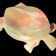 Colourful Afghan Jade hand-carved Turtle 395.5g Rocks and Things