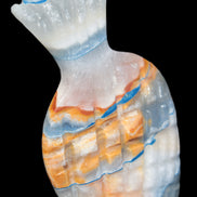 BumbleBee Calcite and Calcite hand-carved pineapple 191.2g Rocks and Things