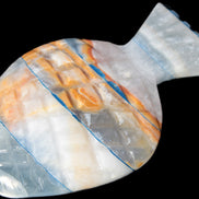 BumbleBee Calcite and Calcite hand-carved pineapple 191.2g Rocks and Things