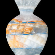 BumbleBee Calcite and Calcite hand-carved pineapple 191.2g Rocks and Things