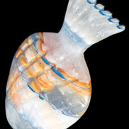 BumbleBee Calcite and Calcite hand-carved pineapple 191.2g Rocks and Things