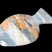 BumbleBee Calcite and Calcite hand-carved pineapple 191.2g Rocks and Things