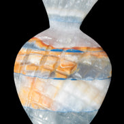 BumbleBee Calcite and Calcite hand-carved pineapple 191.2g Rocks and Things