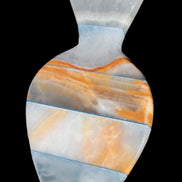 BumbleBee Calcite and Calcite hand-carved pineapple 191.2g Rocks and Things