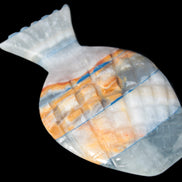 BumbleBee Calcite and Calcite hand-carved pineapple 191.2g Rocks and Things