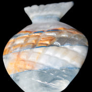 BumbleBee Calcite and Calcite hand-carved pineapple 191.2g Rocks and Things